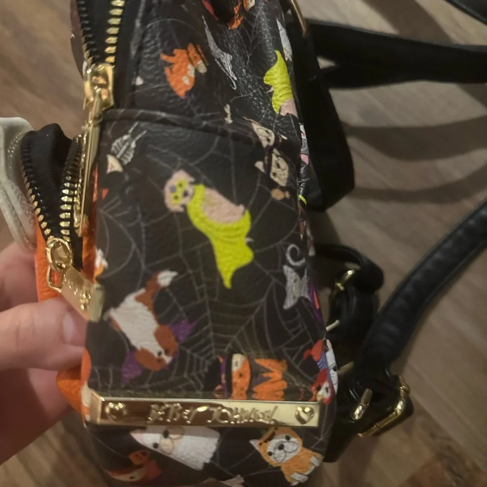 Cute Halloween Pumpkin Pup Mini Backpack